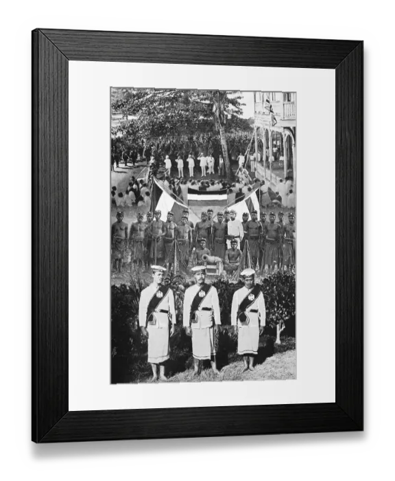 Framed Print : The German South Seas passed into enemy hands without a fight in 1914