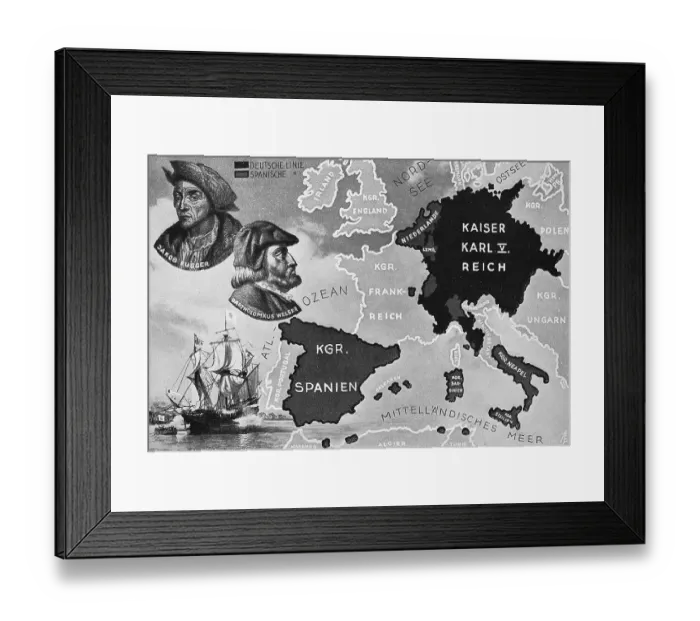 Framed Print : The Holy Roman Empire of the German Nation in its Greatest Extent Framed Print : The Holy Roman Empire of the German Nation in its Greatest Extent