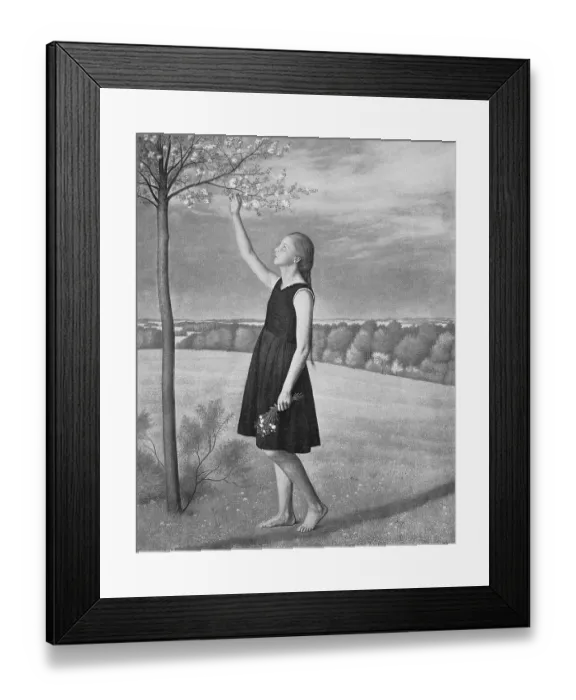 Framed Print : Springtime after a painting by Karl Haider Framed Print : Springtime after a painting by Karl Haider