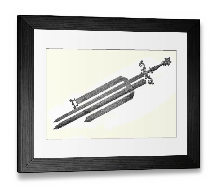 Framed Print : King's sword from Poland