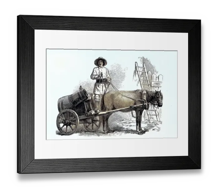 Framed Print : Water Vendor in Wallachia, c. 1882