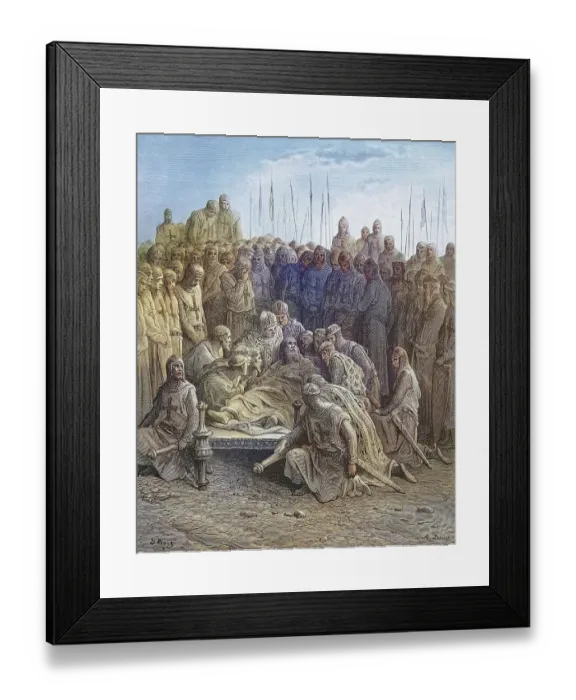 Framed Print : The Death of Balduin I. Crusades were strategically Framed Print : The Death of Balduin I. Crusades were strategically