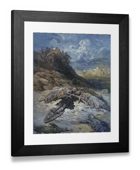 Framed Print : The Battle of Hattin took place on 4 July 1187 between the Crusader states in the Levant