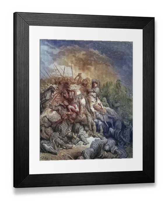 Framed Print : The Battle of Arsuf was a battle at the time of the Third Crusade Framed Print : The Battle of Arsuf was a battle at the time of the Third Crusade