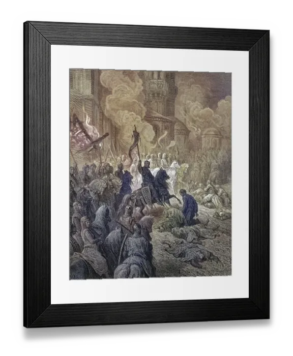 Framed Print : Entry of the Crusaders into Constantinople
