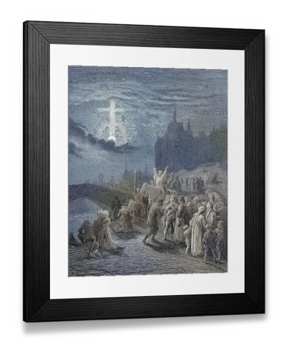 Framed Print : A sign in the sky for the fighters of the Third Crusade Framed Print : A sign in the sky for the fighters of the Third Crusade