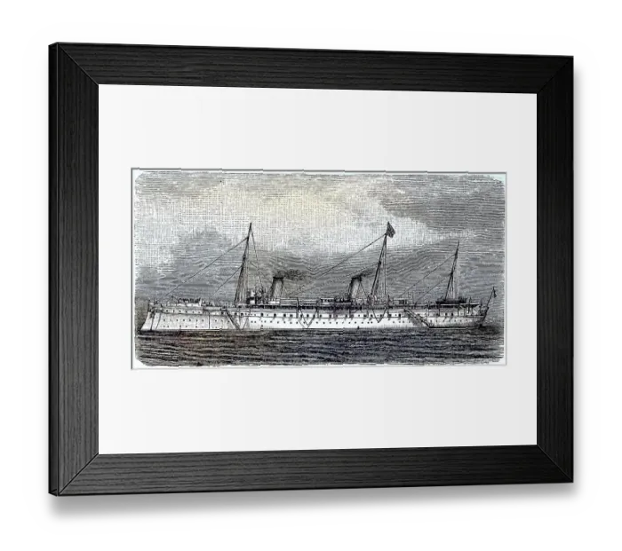 Framed Print : Imperial Yacht Hohenzollern, State Yacht of the German Empire