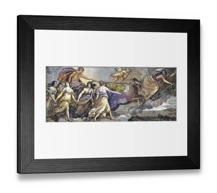 Framed Print : Scattering Flowers in Front of the Chariot of the Sun God