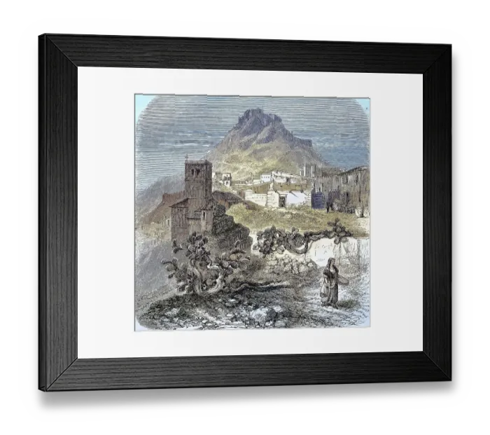 Framed Print : Lorca Castle, c. 1882, Murcia, Spain Framed Print : Lorca Castle, c. 1882, Murcia, Spain