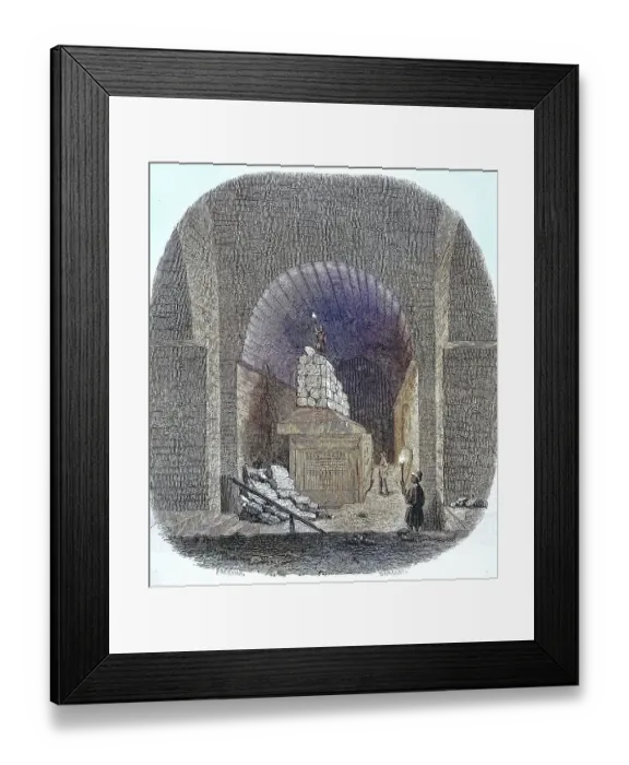 Framed Print : The Serapeum, cult site of the (Apis) bulls
