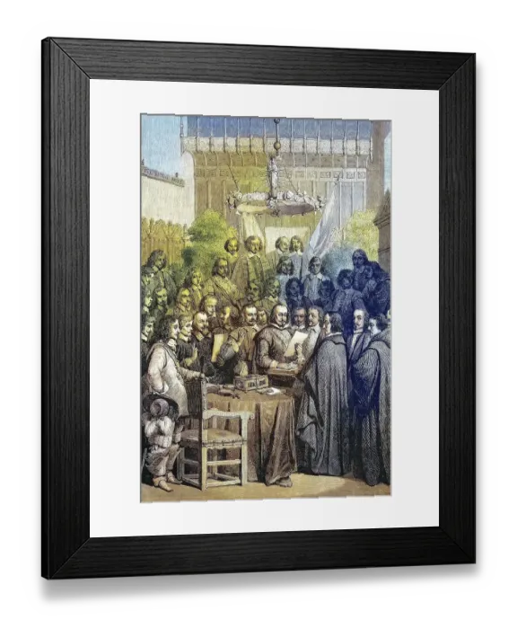 Framed Print : The Peace of Muenster, 1648, Germany Framed Print : The Peace of Muenster, 1648, Germany