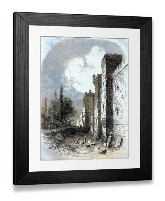 Framed Print : Sinop, Sinope, a city on the isthmus of Ince Burun