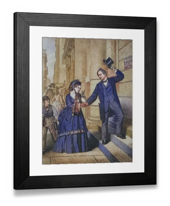Framed Print : Minona Frieb-Blumauer and Theodor Doering