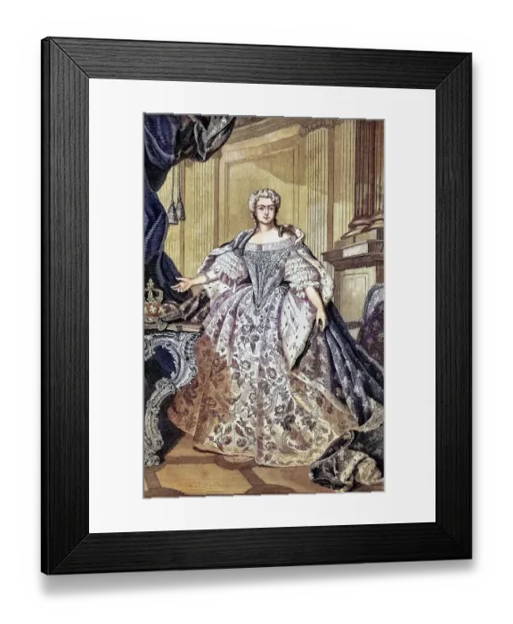 Framed Print : Maria Karolina Zofia Felicja Leszczynska