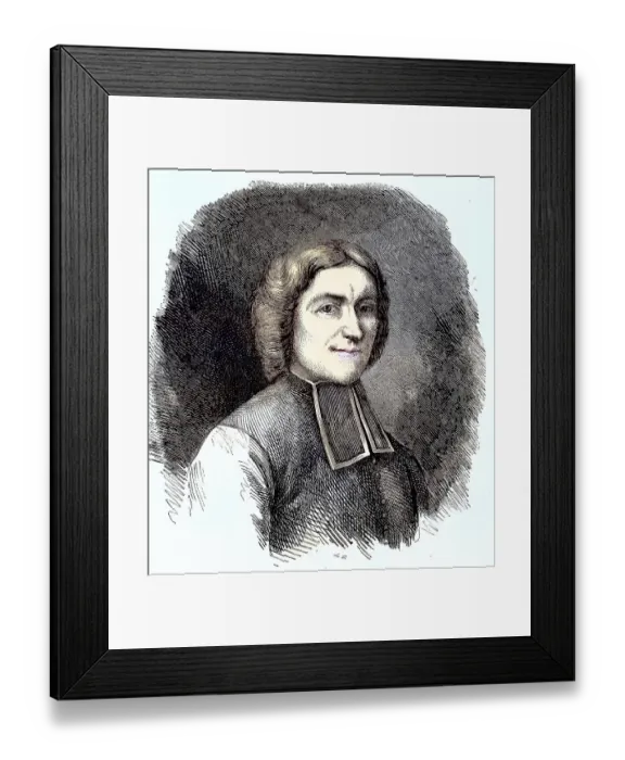 Framed Print : Jean Lebeuf, born 1687, died 1760