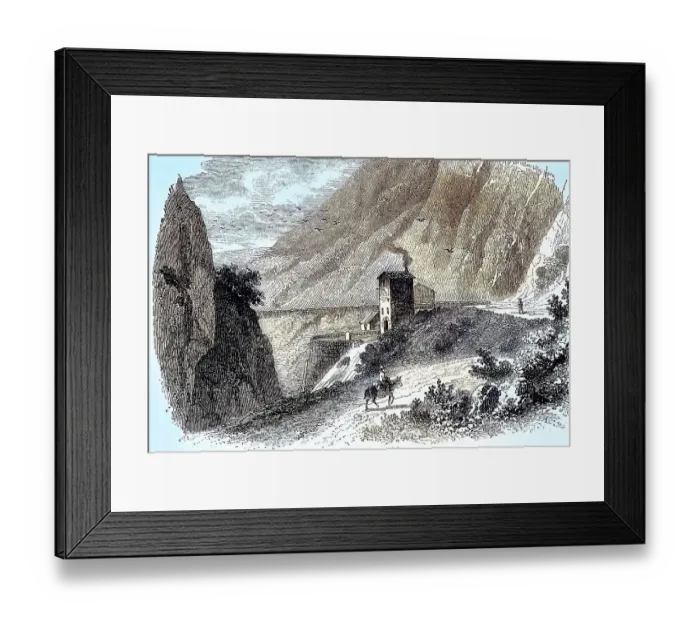 Framed Print : Mill near Clamouse on the banks of the Herault