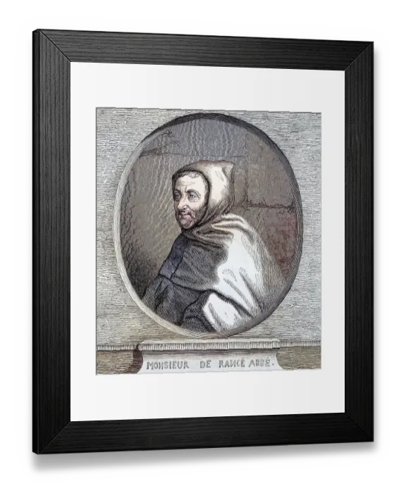Framed Print : Armand Jean le Bouthillier de Rance