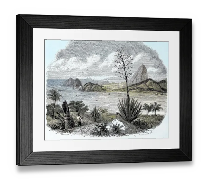 Framed Print : Entrance to the Port of Rio de Janeiro with the Sugar Loaf