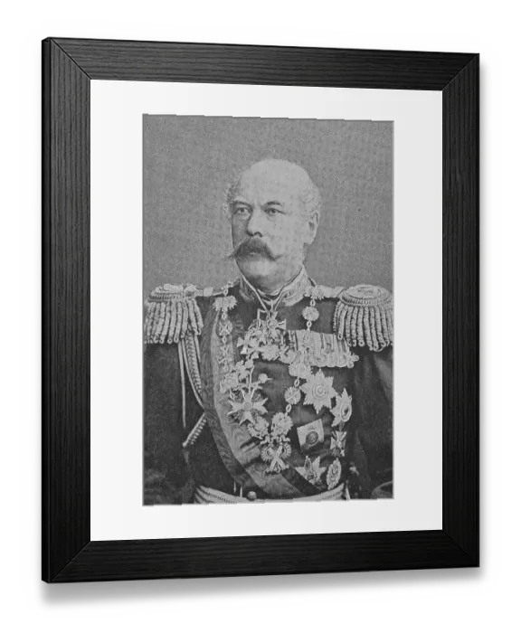 Framed Print : Count (Franz) Eduard Iwanowitsch von Totleben Framed Print : Count (Franz) Eduard Iwanowitsch von Totleben