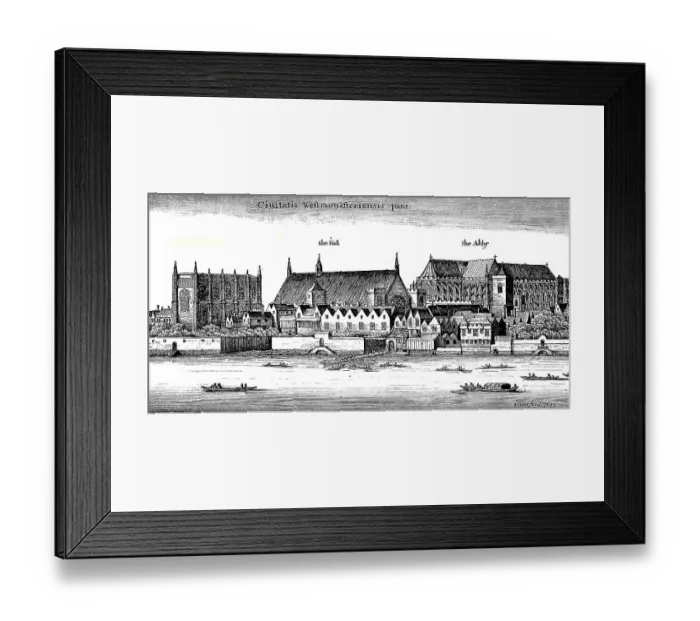 Framed Print : Westminster at the time of King Charles I