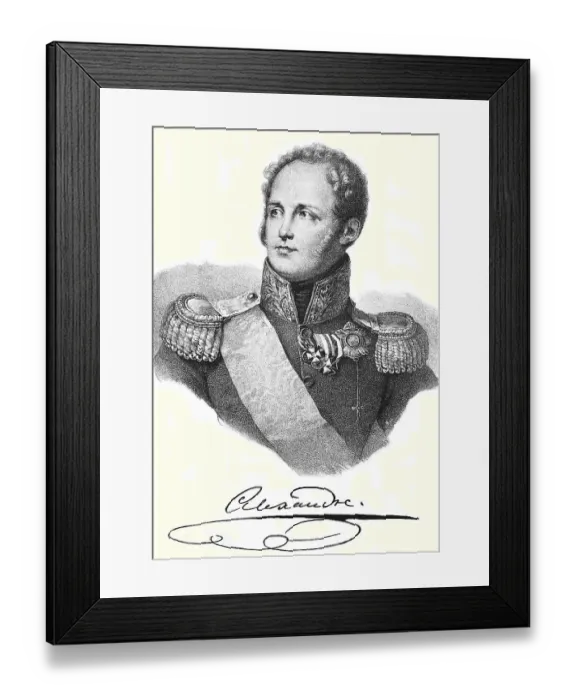 Framed Print : Alexander I. Pavlovich Romanov