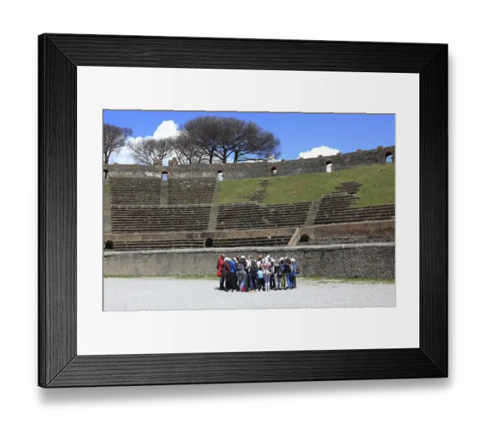 Framed Print : The theatre, Pompeii, ancient city in Campania on the Gulf of Naples Framed Print : The theatre, Pompeii, ancient city in Campania on the Gulf of Naples