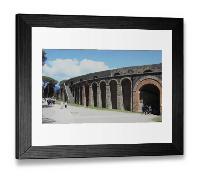 Framed Print : The theatre, Pompeii, ancient city in Campania on the Gulf of Naples Framed Print : The theatre, Pompeii, ancient city in Campania on the Gulf of Naples