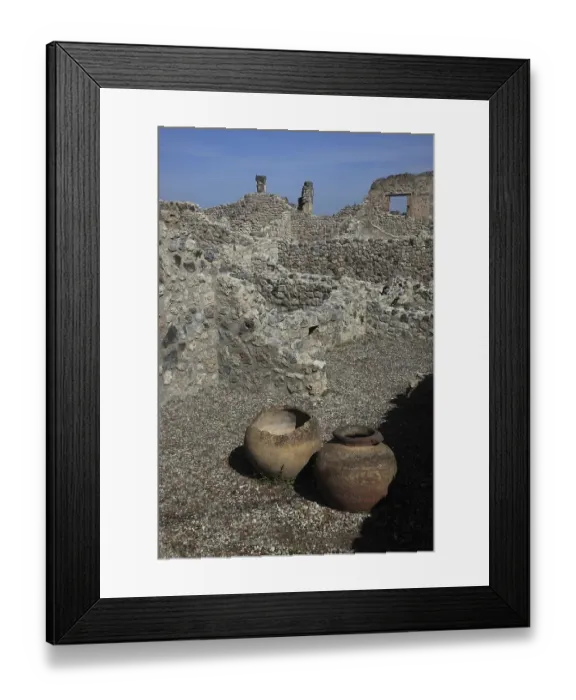 Framed Print : Amphorae at the Antiquarium, Pompeii Framed Print : Amphorae at the Antiquarium, Pompeii