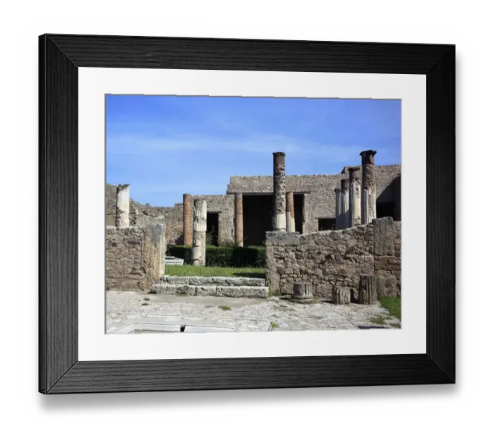 Framed Print : On the Via della Fortuna, Pompeii Framed Print : On the Via della Fortuna, Pompeii