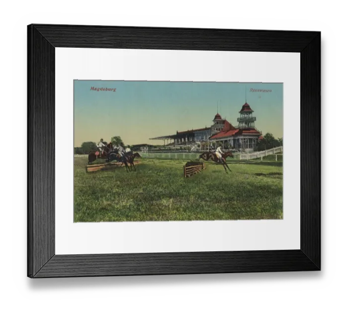 Framed Print : The racing meadows of Magdeburg Framed Print : The racing meadows of Magdeburg