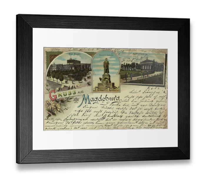 Framed Print : The city theatre in Magdeburg, Saxony-Anhalt Framed Print : The city theatre in Magdeburg, Saxony-Anhalt