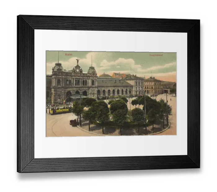 Framed Print : Main station of Mainz, Rhineland-Palatinate