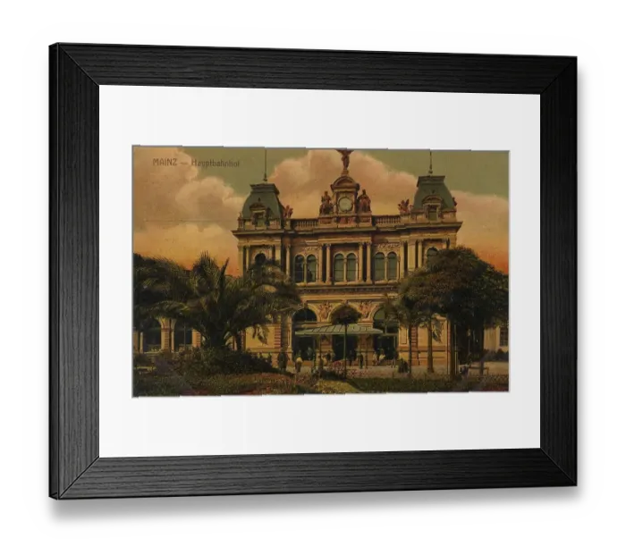 Framed Print : Main station of Mainz, Rhineland-Palatinate Framed Print : Main station of Mainz, Rhineland-Palatinate