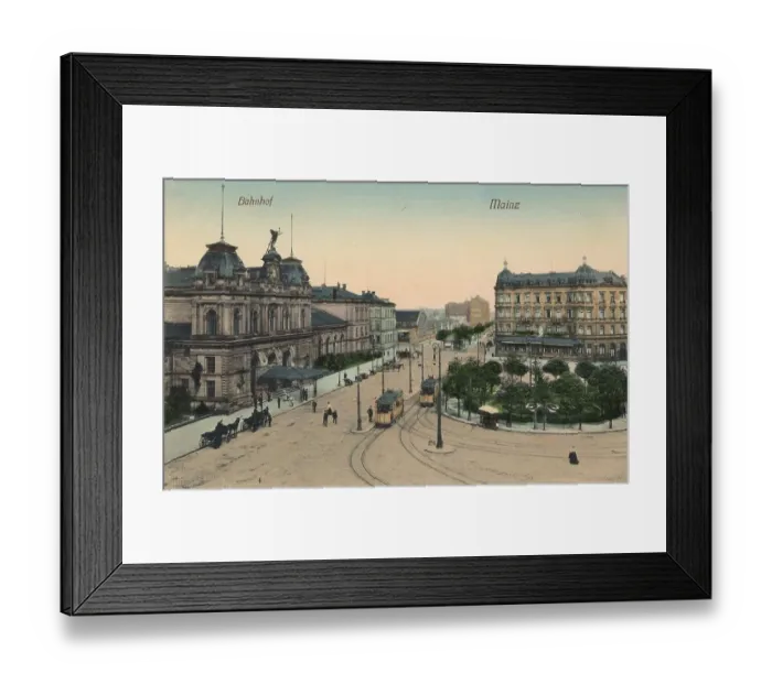 Framed Print : Main station of Mainz, Rhineland-Palatinate