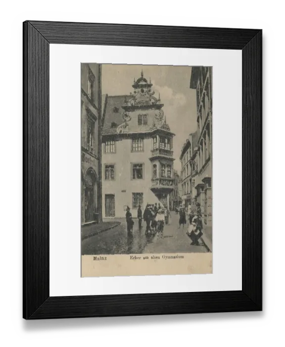 Framed Print : High school in Mainz, Rhineland-Palatinate