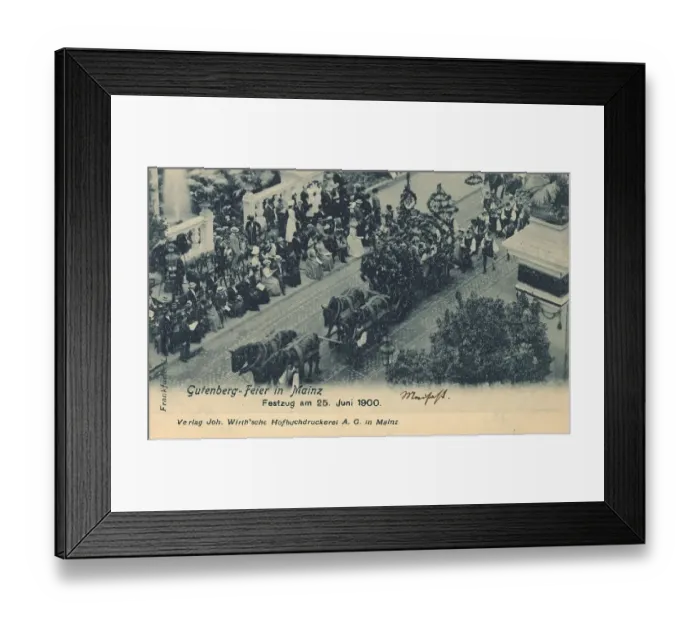Framed Print : Gutenberg celebration in Mainz Framed Print : Gutenberg celebration in Mainz