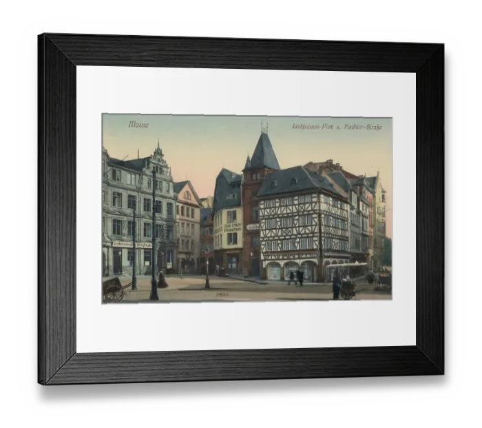 Framed Print : Liebfrauenplatz and Fischerstrasse in Mainz Framed Print : Liebfrauenplatz and Fischerstrasse in Mainz