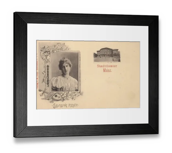 Framed Print : Municipal theatre in Mainz, Georgine Reber Framed Print : Municipal theatre in Mainz, Georgine Reber