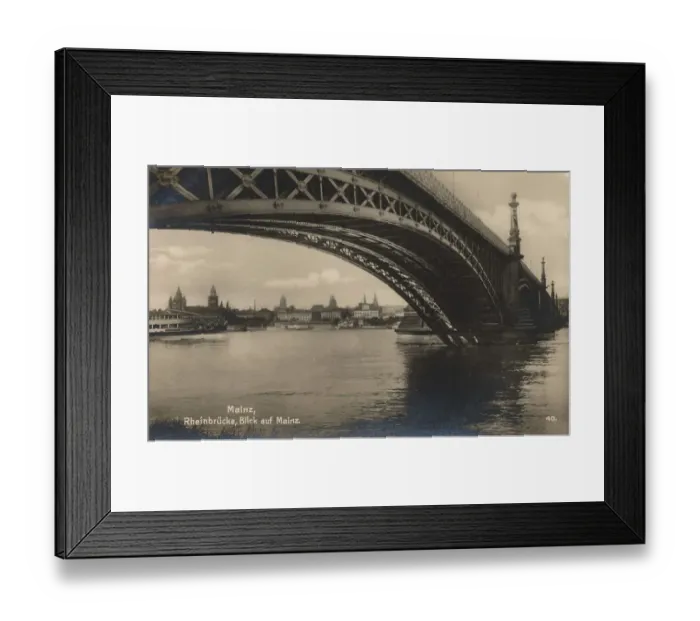 Framed Print : The Rhine Bridge in Mainz, Rhineland-Palatinate Framed Print : The Rhine Bridge in Mainz, Rhineland-Palatinate