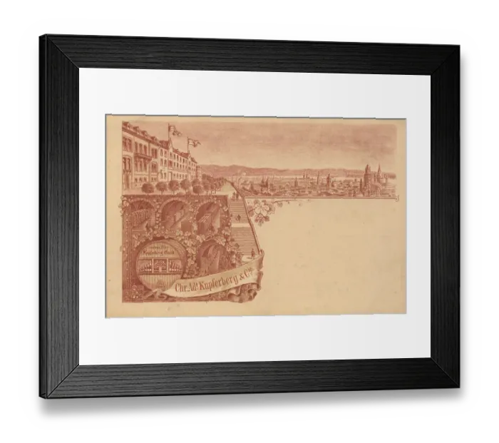 Framed Print : Kupferberg Gold Sektkellerei in Mainz