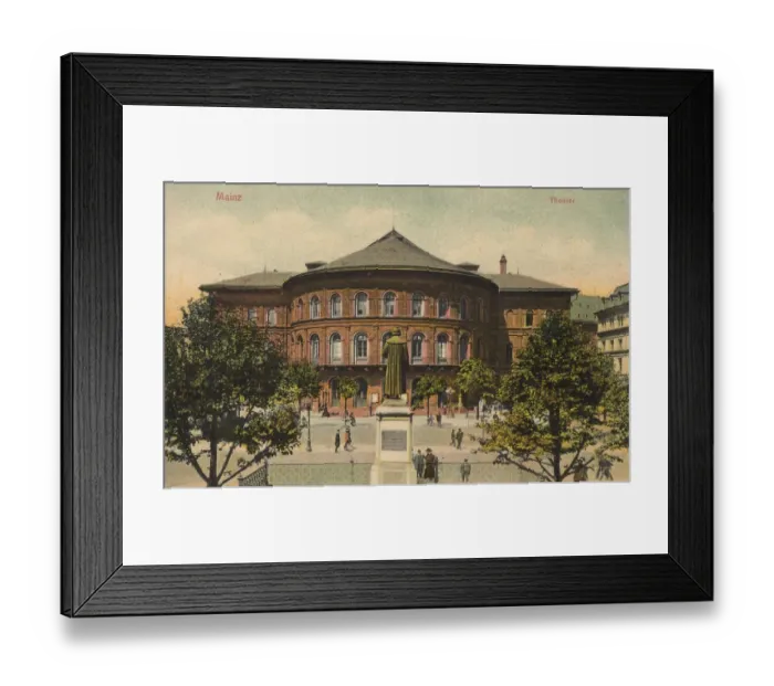 Framed Print : Theatre in Mainz, Rhineland-Palatinate