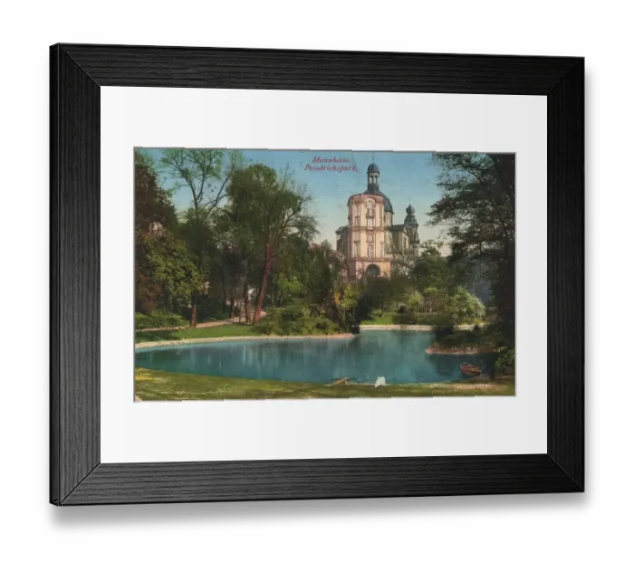 Framed Print : Friederickspark in Mannheim, Baden-Wuerttemberg Framed Print : Friederickspark in Mannheim, Baden-Wuerttemberg