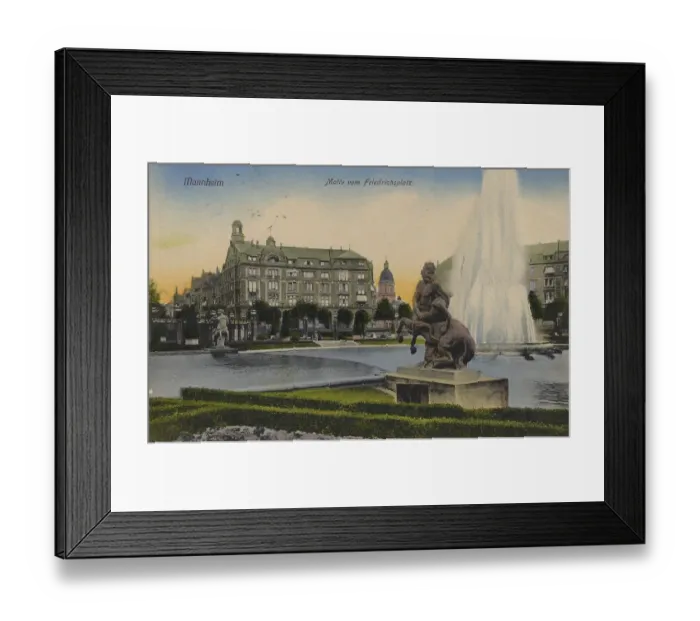 Framed Print : Friedrichsplatz in Mannheim, Baden-Wuerttemberg Framed Print : Friedrichsplatz in Mannheim, Baden-Wuerttemberg