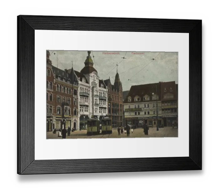 Framed Print : Fish market of Halberstadt, Saxony-Anhalt Framed Print : Fish market of Halberstadt, Saxony-Anhalt