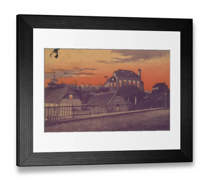 Framed Print : Bergschenke in Halle an der Saale