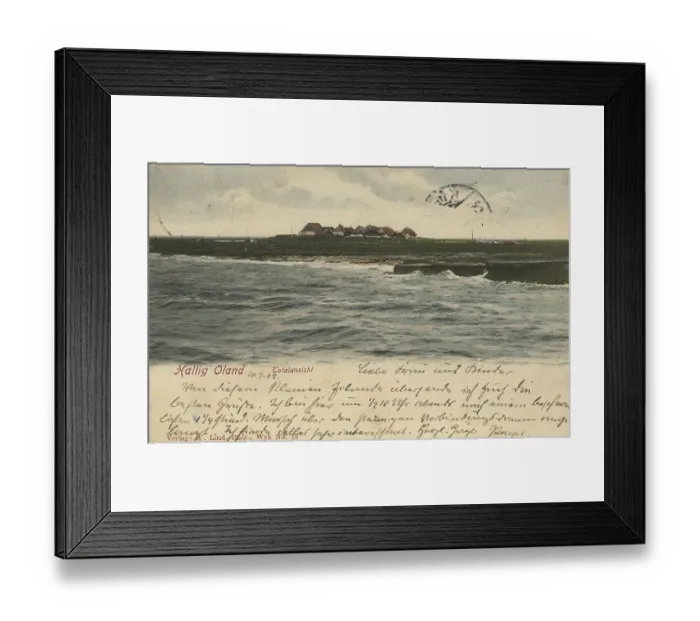 Framed Print : Hallig Oland, North Sea, Frisian Islands Framed Print : Hallig Oland, North Sea, Frisian Islands