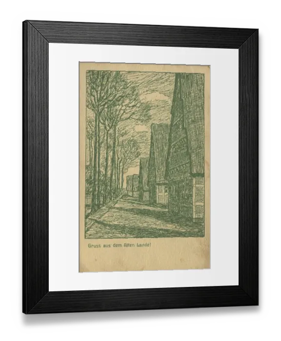 Framed Print : Greetings from the Old Country