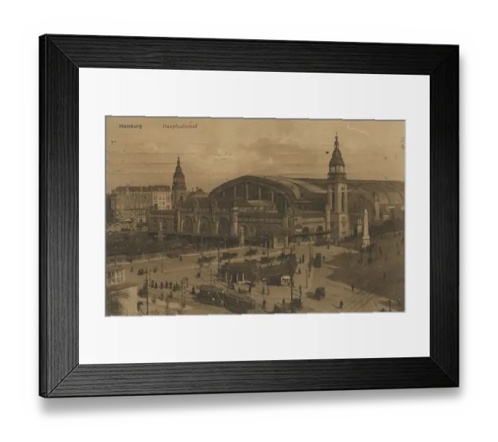 Framed Print : Main station of Hamburg, Germany Framed Print : Main station of Hamburg, Germany