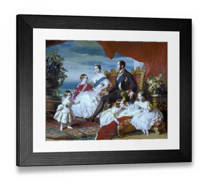 Framed Print : The Family of Queen Victoria, Princess Alexandrina Victoria of Kent