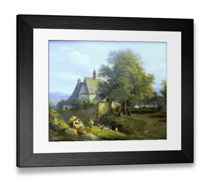 Framed Print : Church of Saint Anne in Graupen